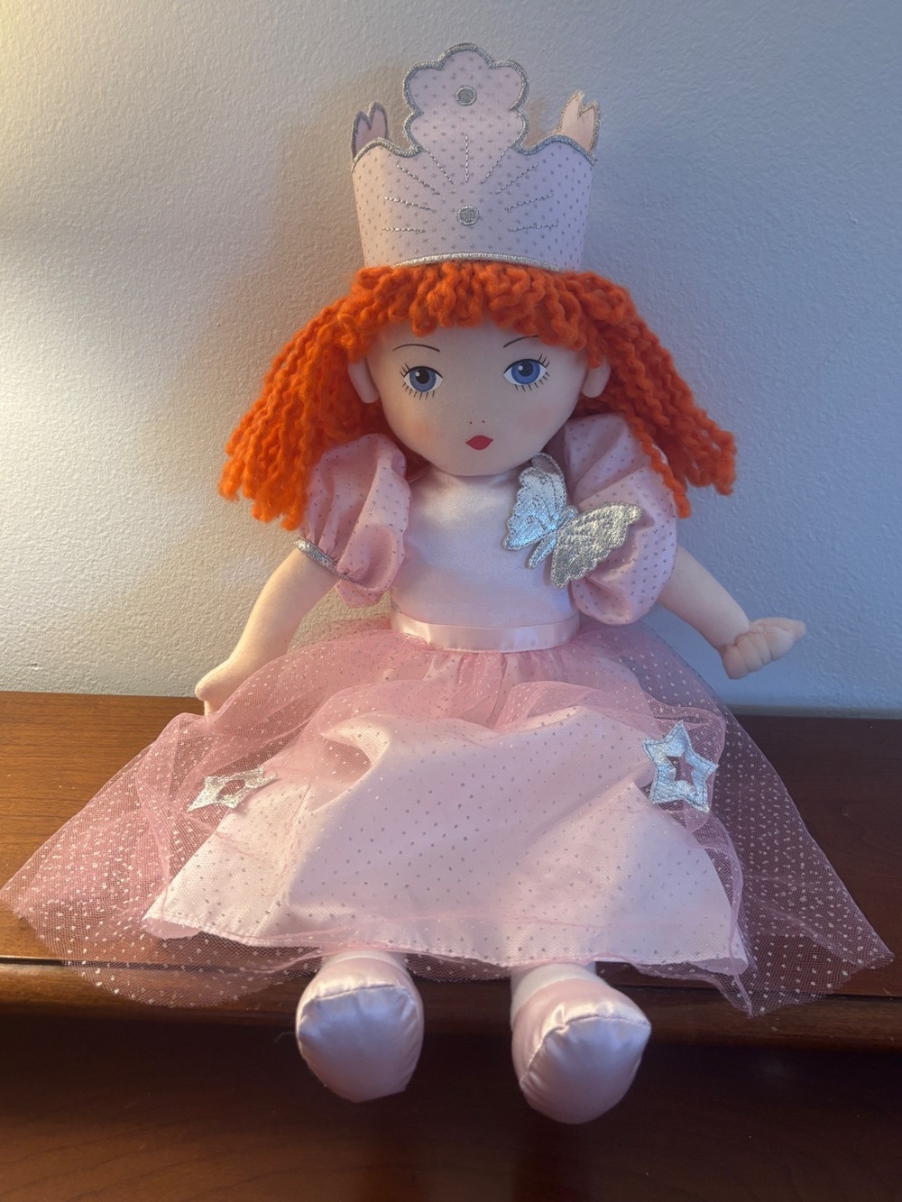 Madame Alexander Glinda the Good Witch Wizard of Oz Cloth Doll Pink Tulle Crown